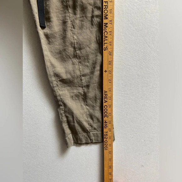 Babaton Aritzia Day  Linen Cropped drawstring trouser pants Sz XXS - Picture 11 of 11